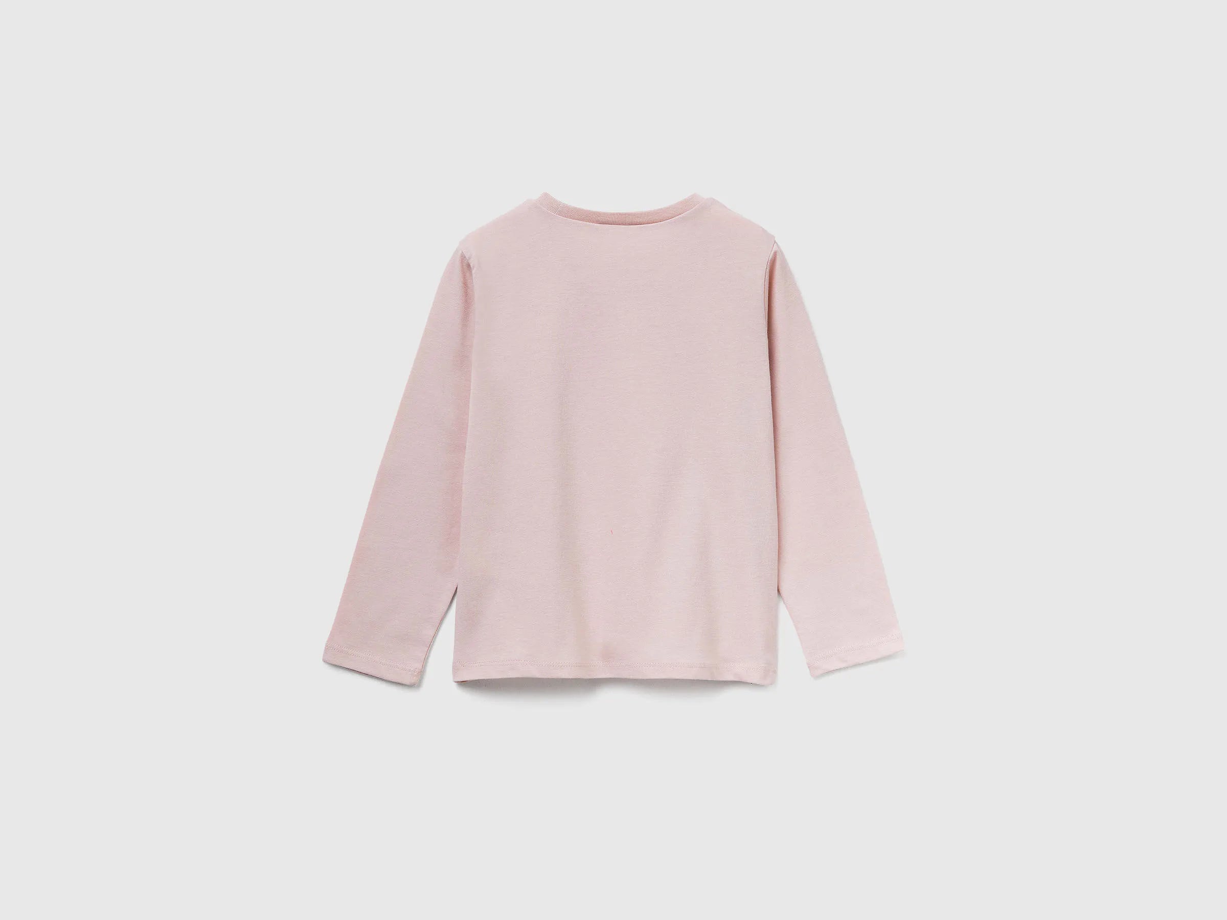Benetton_Soft Pink_Regular Fit T-Shirt with Print_3JERG10KB_12U_02