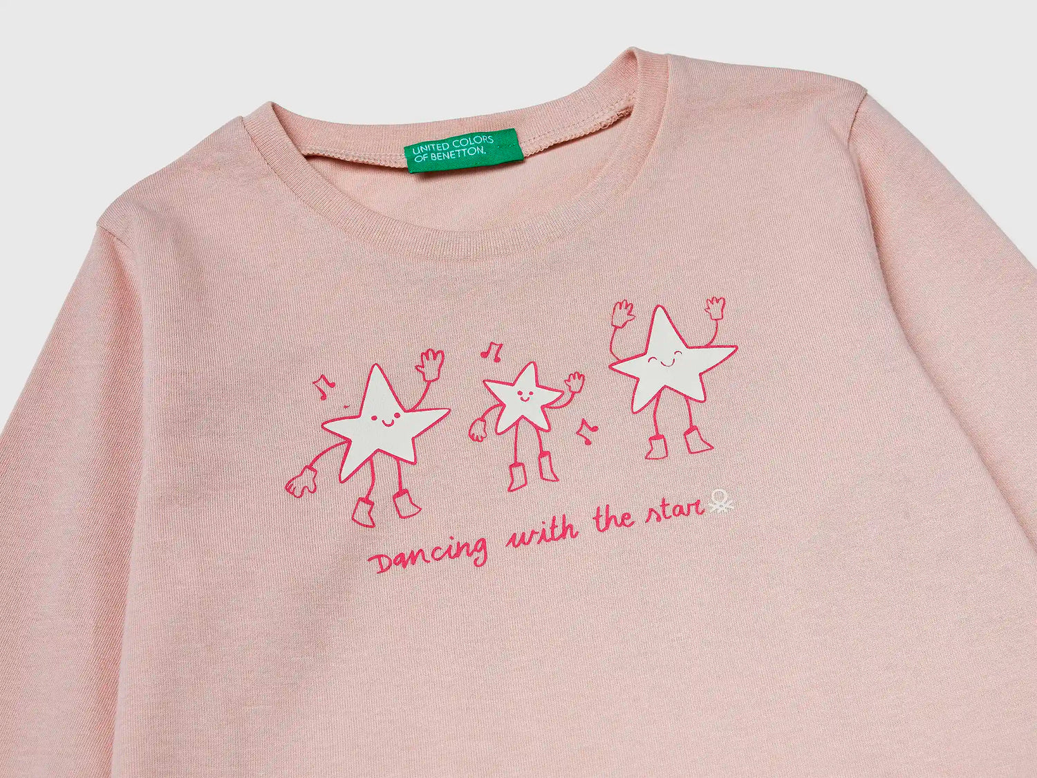 Benetton_Soft Pink_Regular Fit T-Shirt with Print_3JERG10KB_12U_03