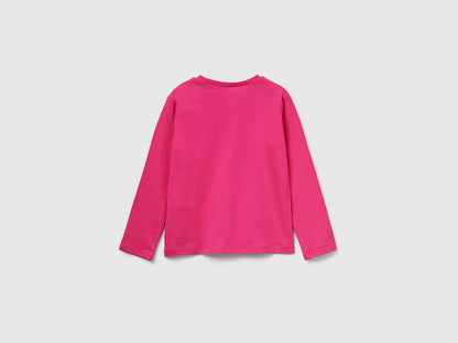 Benetton_Fuchsia_Regular Fit T-Shirt with Print_3JERG10KB_1A2_02