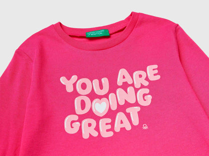 Benetton_Fuchsia_Regular Fit T-Shirt with Print_3JERG10KB_1A2_03