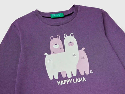 Benetton_Purple_Regular Fit T-Shirt with Print_3JERG10KB_1V4_03