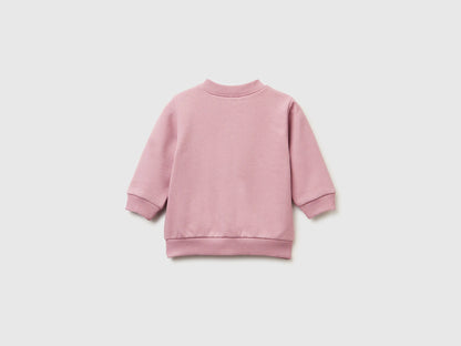 Benetton_Mauve_Warm Sweatshirt with Logo Print_3K1CA501S_25U_02