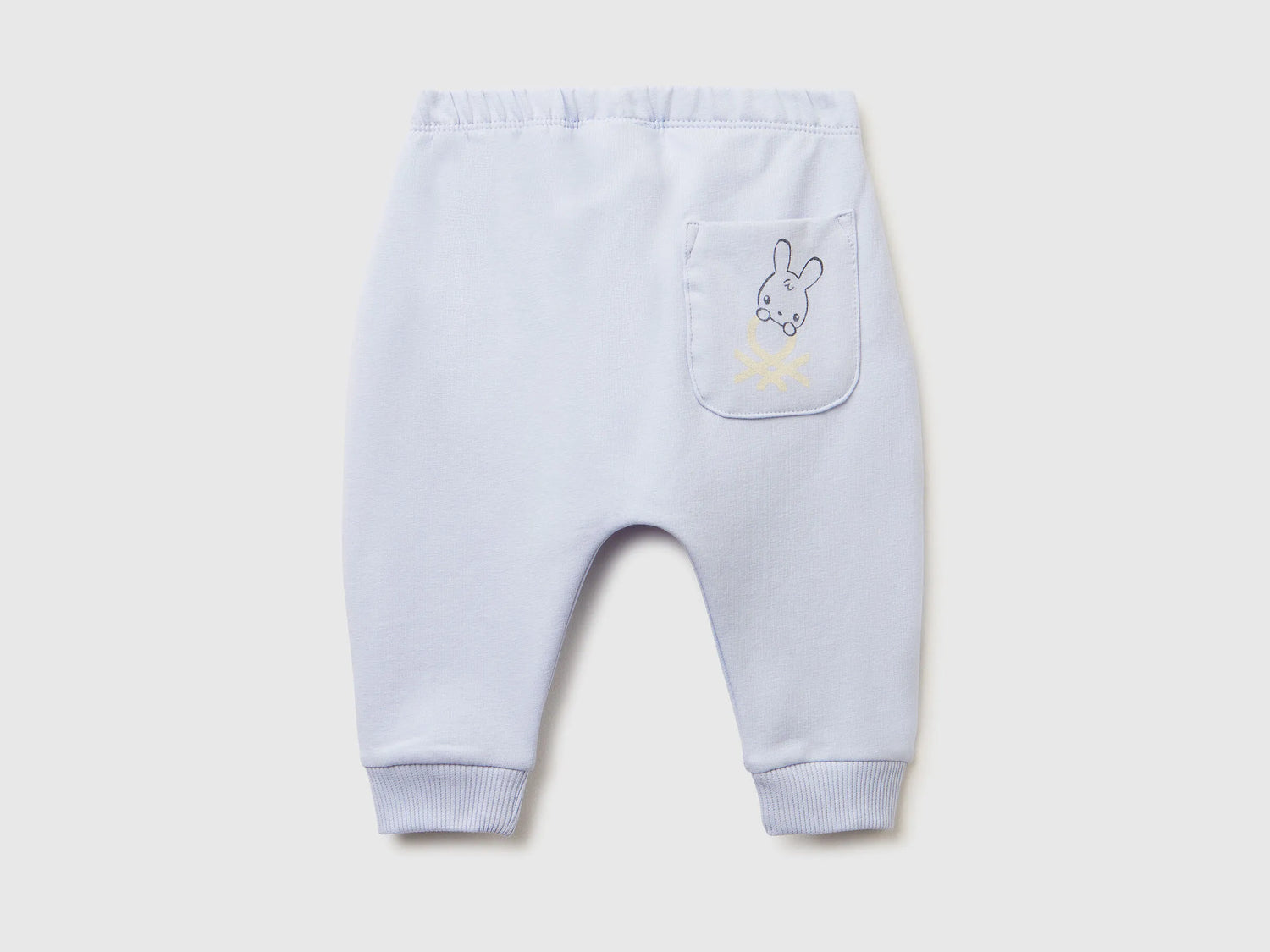 Benetton_Sky Blue_Warm Sweat Trousers with Pocket_3K1CAF02J_081_02