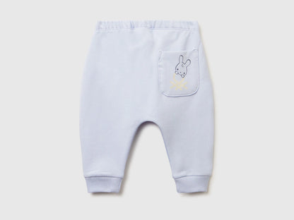 Benetton_Sky Blue_Warm Sweat Trousers with Pocket_3K1CAF02J_081_02