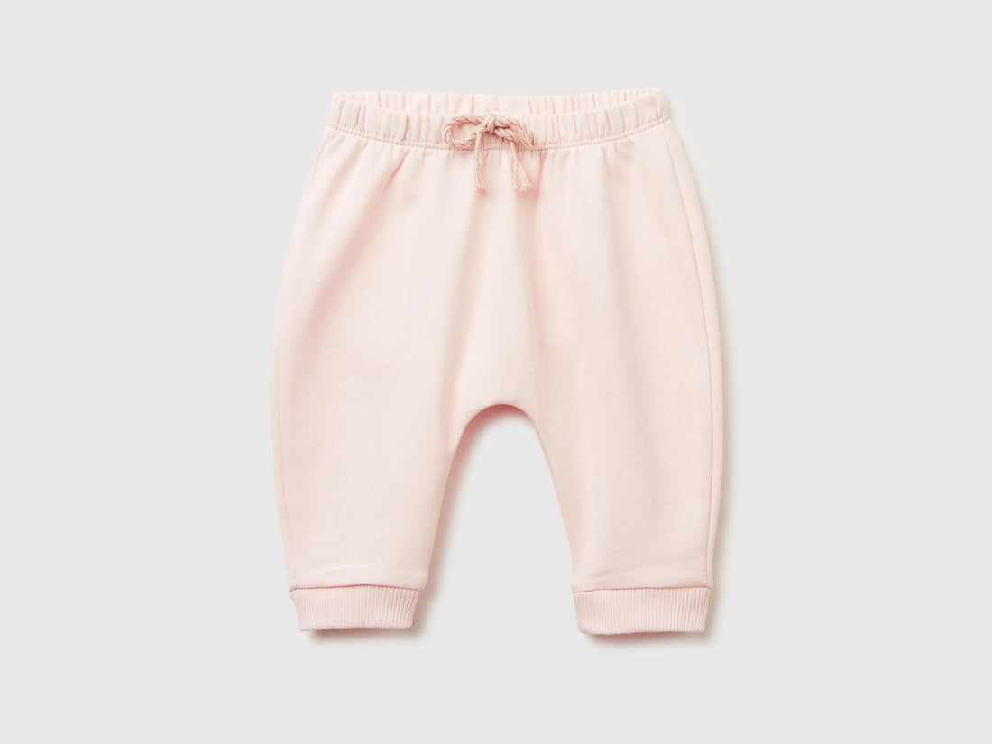 Benetton_Soft Pink_Warm Sweat Trousers with Pocket_3K1CAF02J_1B7_01