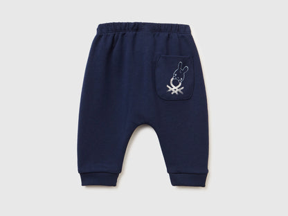 Benetton_Dark Blue_Warm Sweat Trousers with Pocket_3K1CAF02J_252_02
