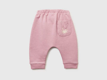 Benetton_Mauve_Warm Sweat Trousers with Pocket_3K1CAF02J_25U_02