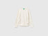 Benetton Creamy White Girls T-Shirt with Studs SKU: 3K5KC10UG_0R2 Image 01