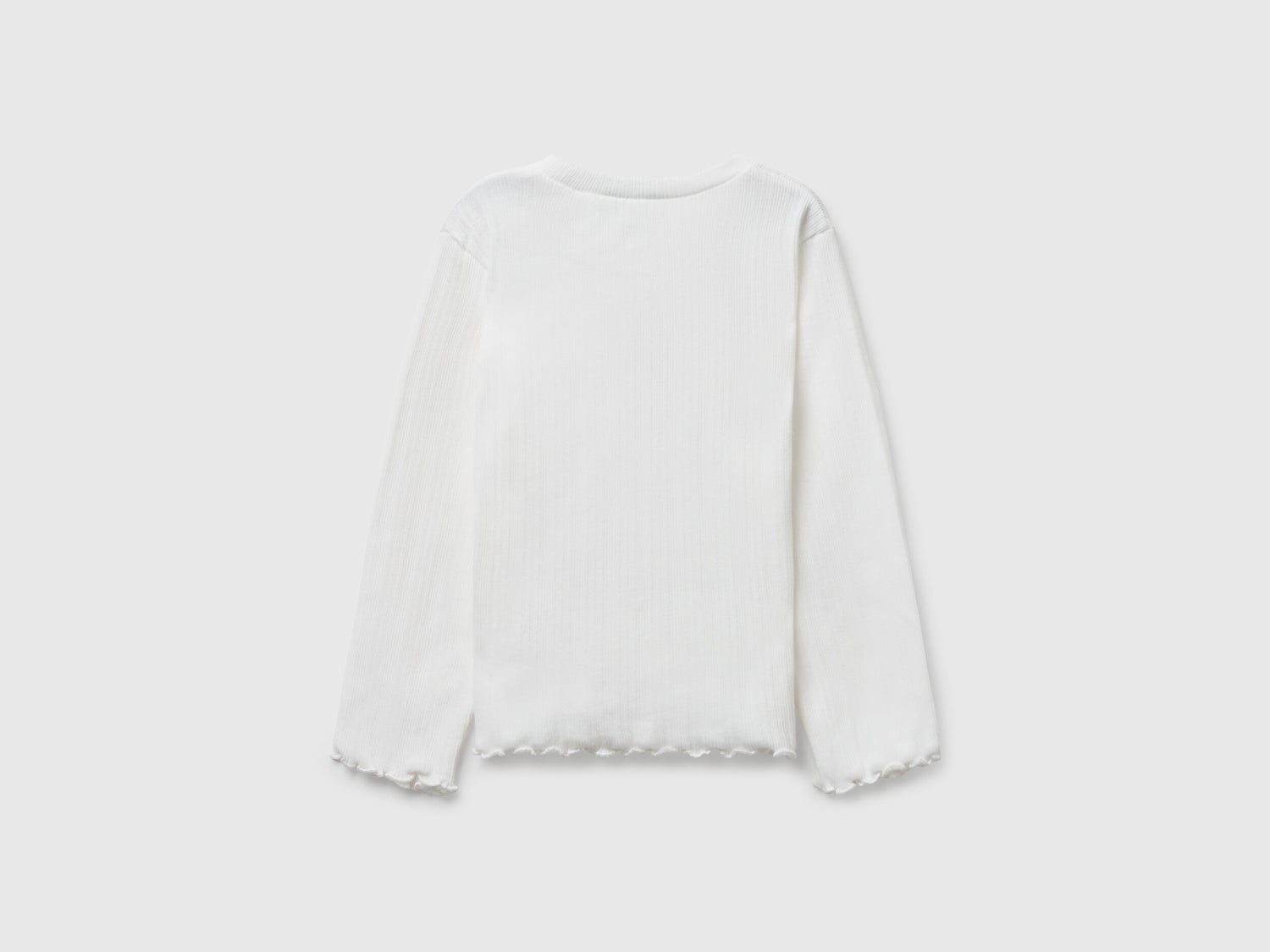 Benetton_Creamy White_T-Shirt with Embroidery_3KIEG10KK_074_02