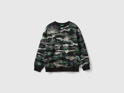 Camouflage sweatshirt in 100% cotton_3KUGC10JX_62Y_01