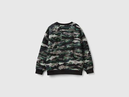 Camouflage sweatshirt in 100% cotton_3KUGC10JX_62Y_02