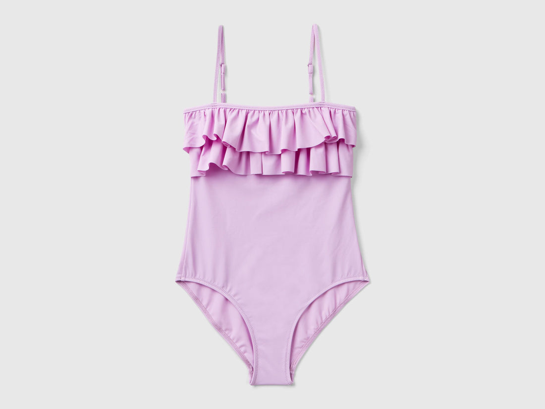 One Piece Swimsuit In Econyl With Frills_3L030I00L_86G_01