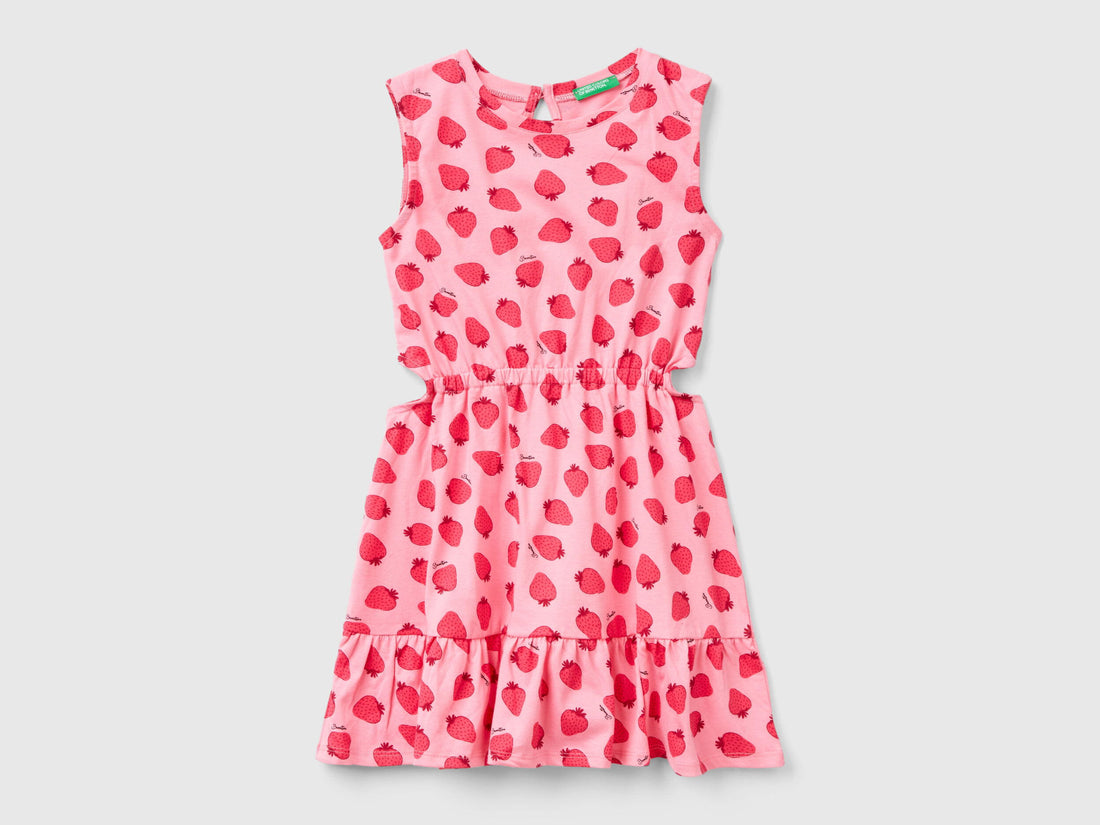 Pink Dress With Strawberry Print_3M39CV00R_77Q_01