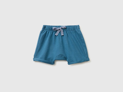Benetton Pink Baby Shorts with Animal Embroidery SKU: 3MI5A900K_0V2 Image 01