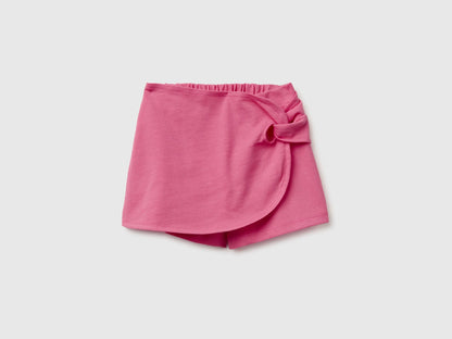 Benetton Pink Girls Knotted Culottes SKU: 3MI5G9028_01T Image 01