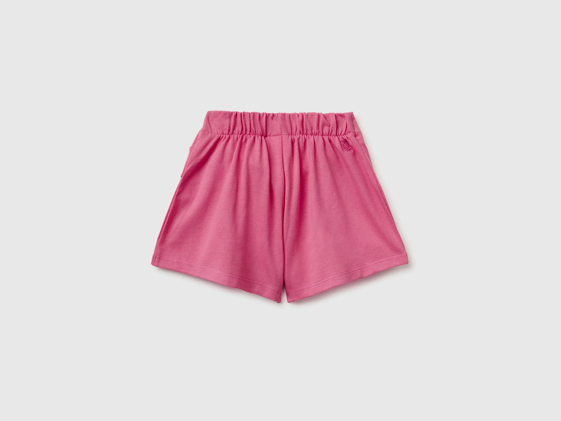 Benetton Pink Girls Knotted Culottes SKU: 3MI5G9028_01T Image 02