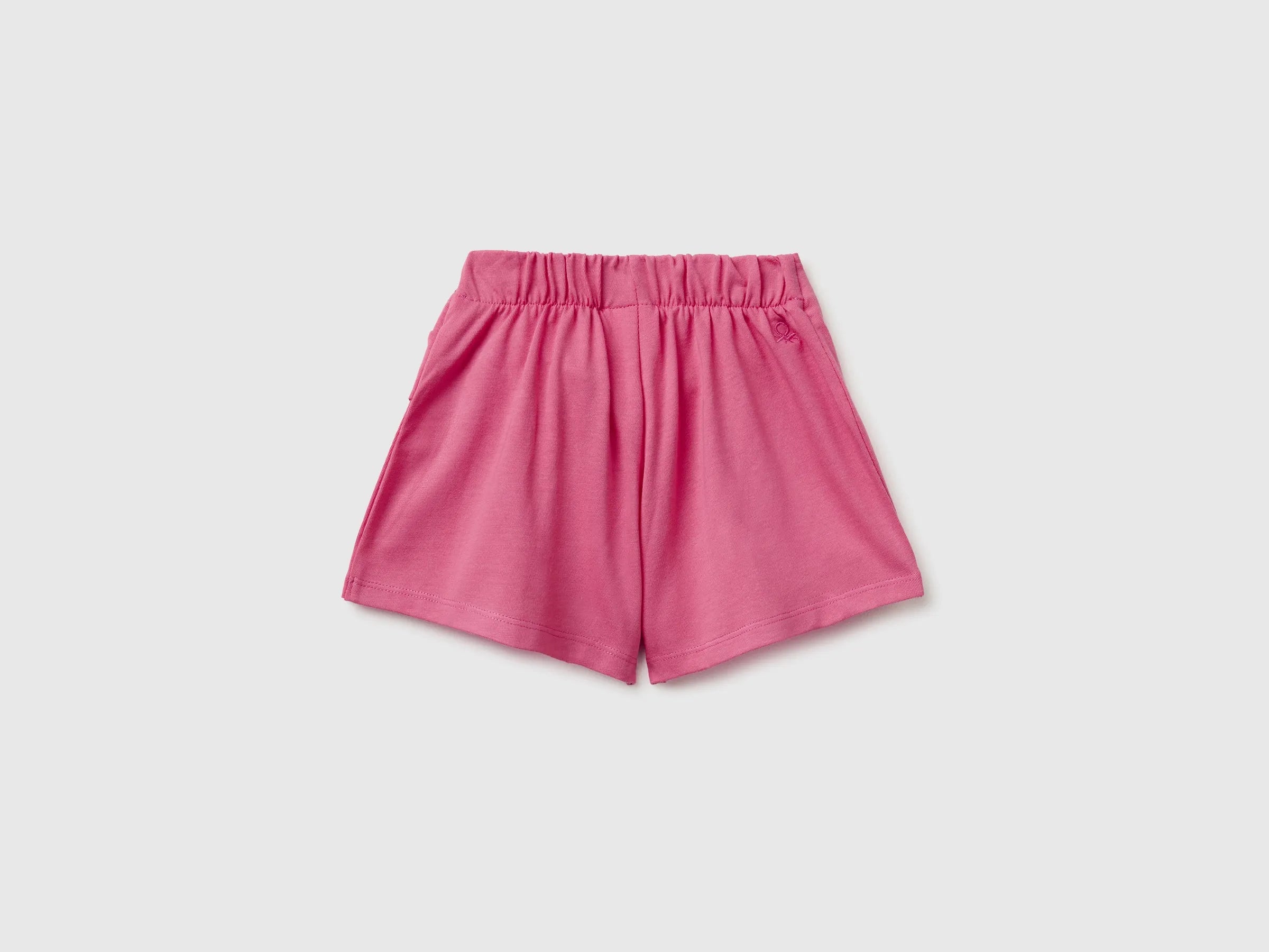Benetton Pink Girls Knotted Culottes SKU: 3MI5G9028_01T Image 02