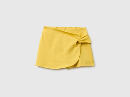 Benetton Yellow Girls Knotted Culottes SKU: 3MI5G9028_22R Image 01