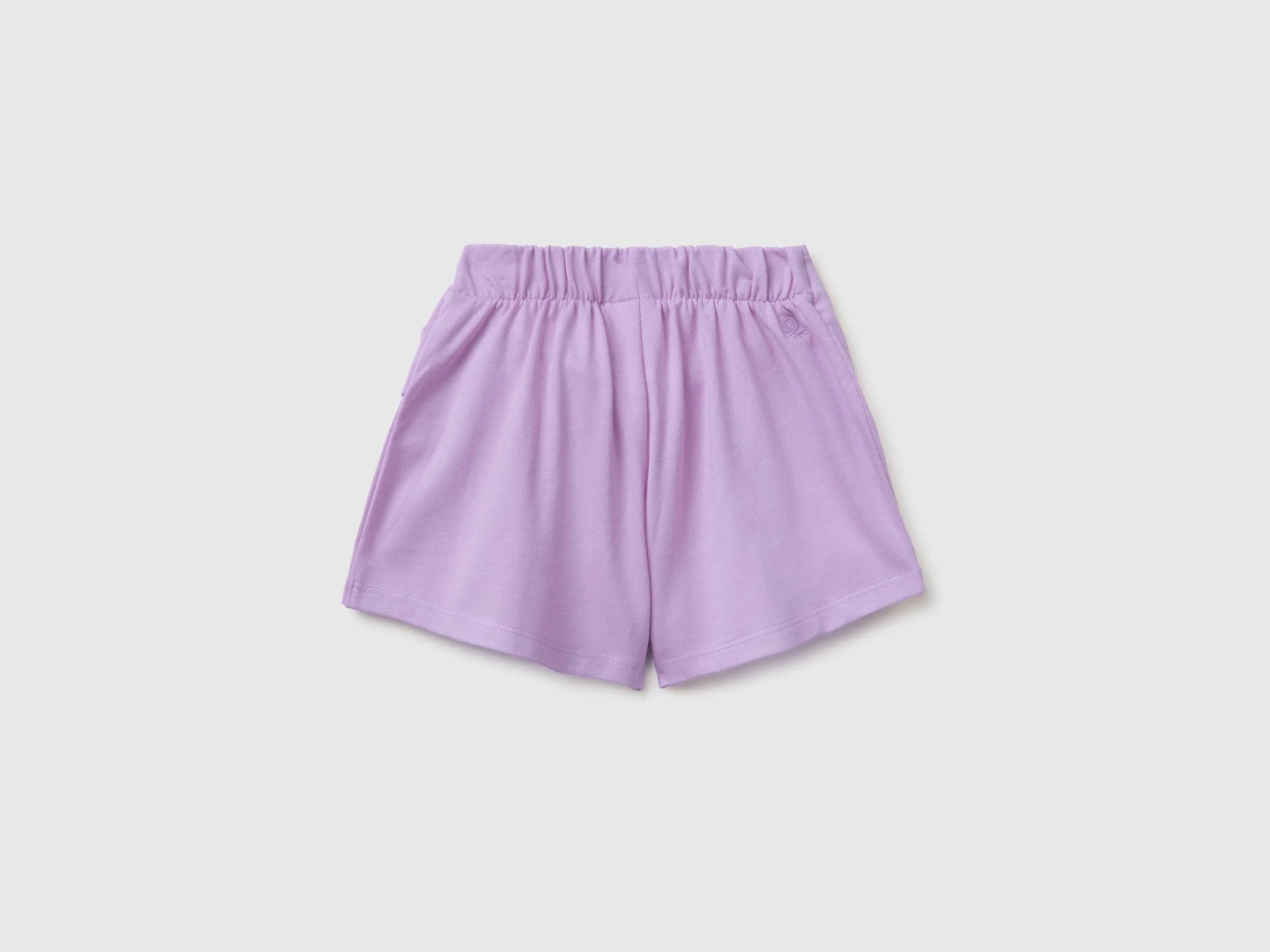 Benetton Purple Girls Knotted Culottes SKU: 3MI5G9028_2P5 Image 02
