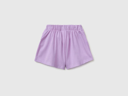 Benetton Purple Girls Knotted Culottes SKU: 3MI5G9028_2P5 Image 02