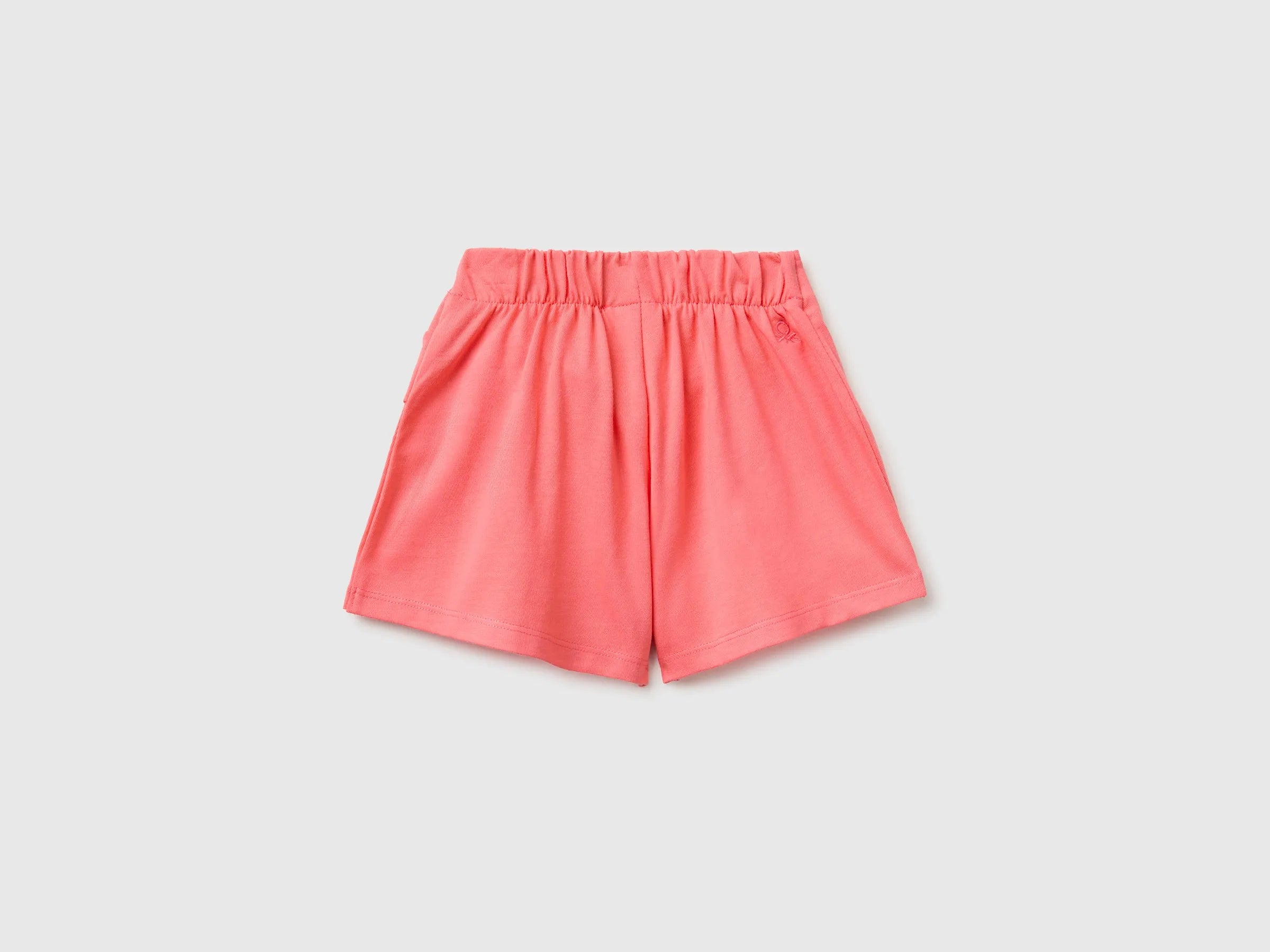 Benetton Pink Girls Knotted Culottes SKU: 3MI5G9028_35Q Image 02