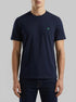 Benetton Dark Blue Men Basic Cotton T-Shirt SKU: 3MI5J1AF7_016 Image 00