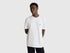 Benetton White Men Basic Cotton T-Shirt SKU: 3MI5J1AF7_101 Image 01