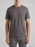 Benetton Dark Gray Men Cotton Basic T-Shirt SKU: 3MI5J1AF7_60W Image 00