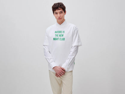 Benetton White Men Relaxed Fit T-Shirt with Print SKU: 3MI5U10C5_902 Image 01