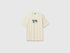 Benetton Creamy White Men Relaxed-Fit Printed T-Shirt in Organic Cotton SKU: 3MI5U10CU_902 Image 01