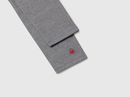 Benetton_Gray_Stretch Cotton Leggings with Logo_3MT1CF02G_507_03