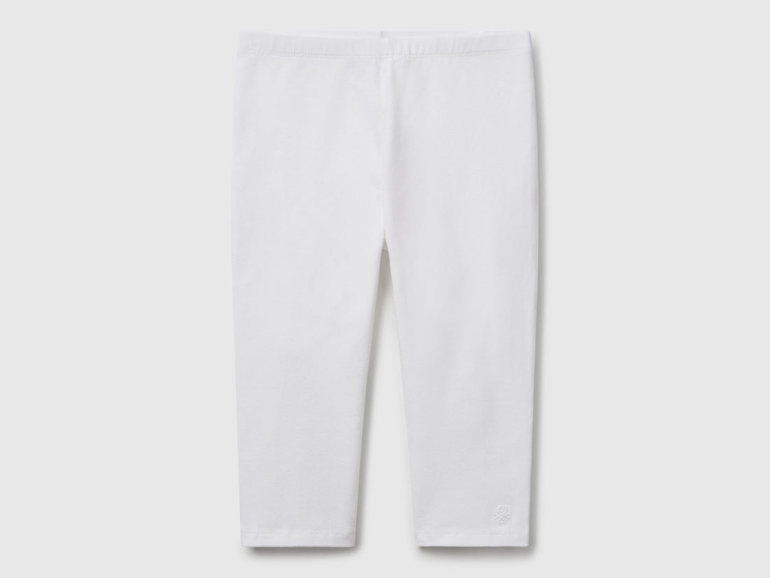 Beneton_Knee-Length Stretch Cotton Leggings_3MT1CF02J_101_01