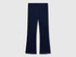 Benetton Dark Blue Girls Flared Leggings in Stretch Cotton SKU: 3MT1CF037_252 Image 01