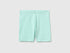 Benetton Blue Girls Stretch Cotton Short Leggings SKU: 3MT1G900R_0E6 Image 01