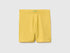 Benetton Yellow Girls Stretch Cotton Short Leggings SKU: 3MT1G900R_22R Image 01