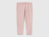 Benetton Pink Girls Leggings in Stretch Cotton with Logo SKU: 3MT1GF01L_0C3 Image 01