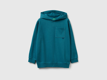 Benetton_Teal_Oversized Sweatshirt with Bold Print_3NBMC205A_3C5_01