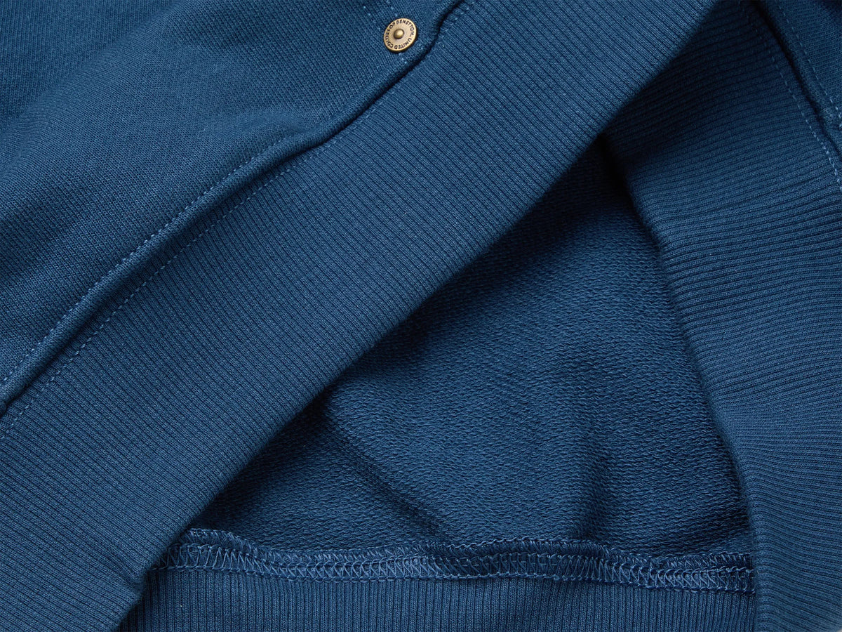 Benetton Dark Blue Boys Oversized Hooded Sweatshirt SKU: 3NBMC205Q_37T Image 03