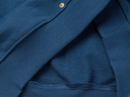 Benetton Dark Blue Boys Oversized Hooded Sweatshirt SKU: 3NBMC205Q_37T Image 03
