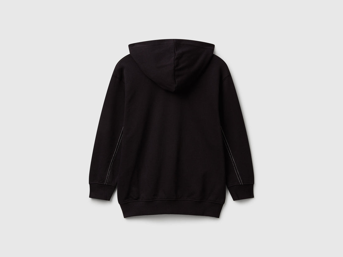 Benetton_Black_Oversized Zip-Up Sweatshirt_3NBMC505H_100_02