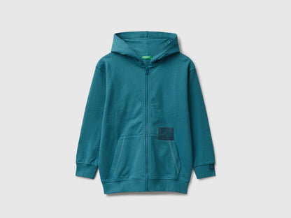 Benetton_Teal_Oversized Zip-Up Sweatshirt_3NBMC505H_3C5_01