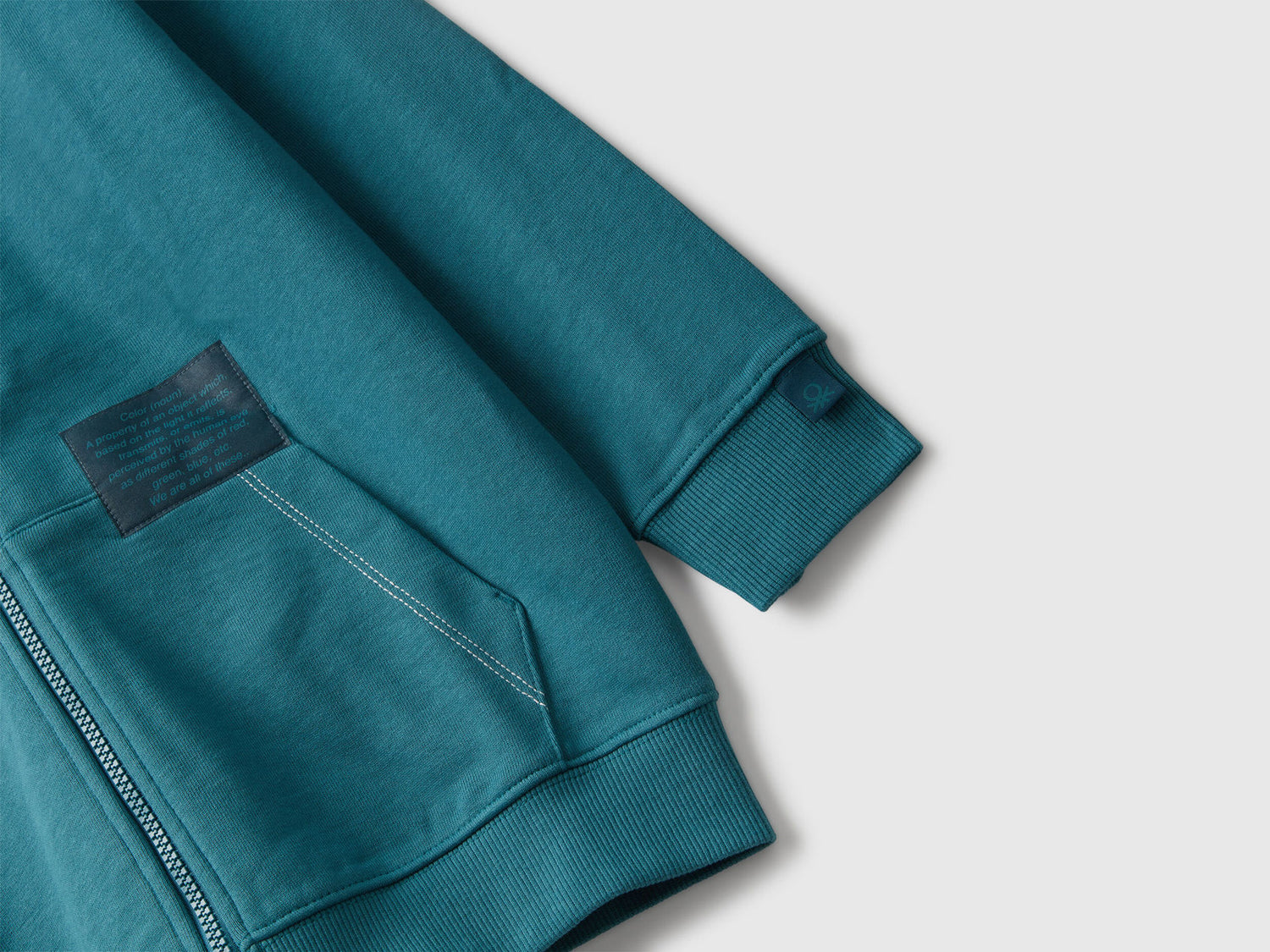 Benetton_Teal_Oversized Zip-Up Sweatshirt_3NBMC505H_3C5_03