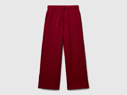 Benetton_Burgundy_Wide Legged Sweatpants_3NBMCF06K_236_01
