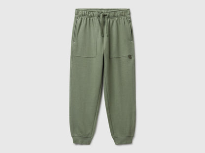 Benetton_Military Green_Pure Cotton Joggers_3NBMCF06N_075_01