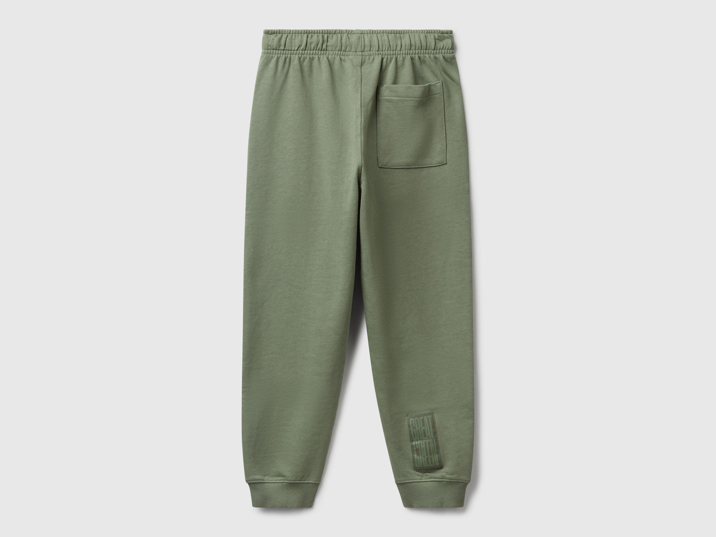 Benetton_Military Green_Pure Cotton Joggers_3NBMCF06N_075_02