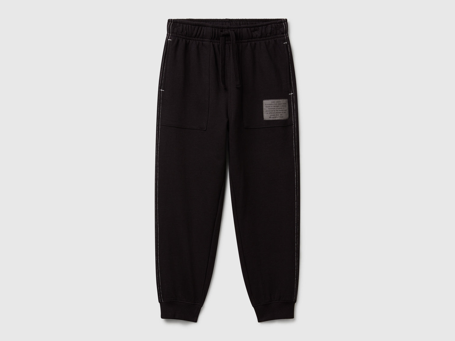 Benetton_Black_Pure Cotton Joggers_3NBMCF06N_100_01