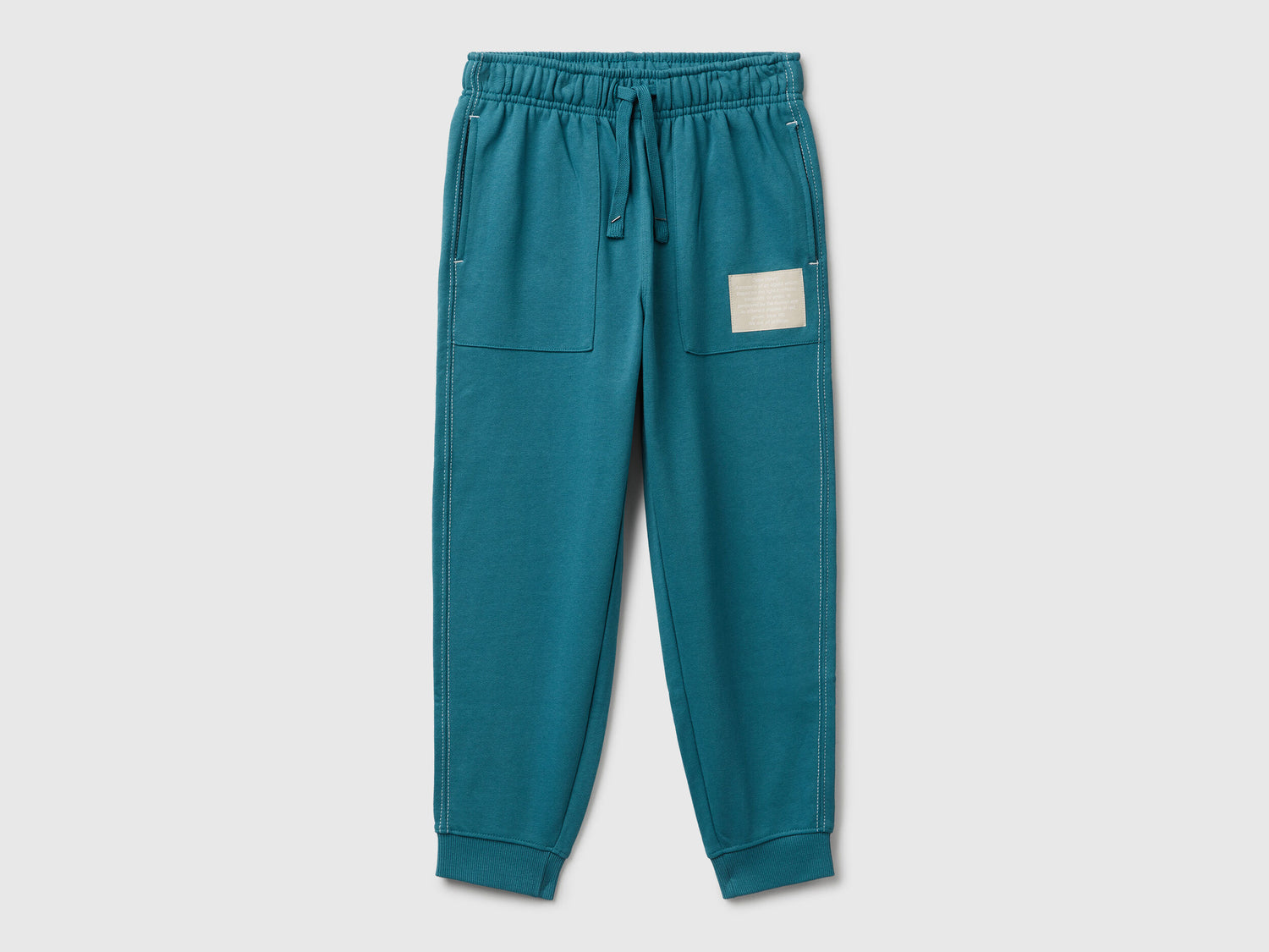 Benetton_Teal_Pure Cotton Joggers_3NBMCF06N_3C5_01