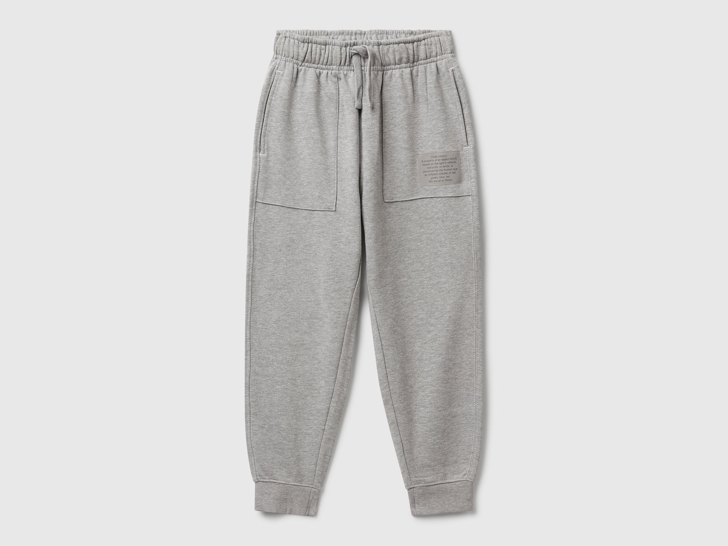 Benetton_Gray_Pure Cotton Joggers_3NBMCF06N_501_01