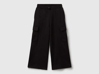Benetton_Black_Wide Fit Cargo Trousers_3NBMCF06O_100_01