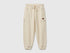 Benetton Creamy White Boys Fleece Joggers SKU: 3NBMCF06Z_3C9 Image 01